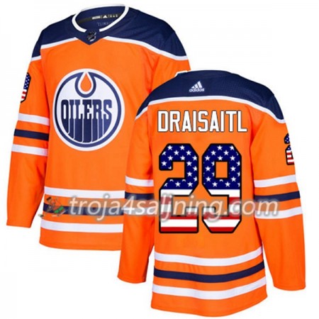 Edmonton Oilers tröja Leon Draisaitl 29 Adidas 2017-2018 Orange USA Flag Fashion Authentic - NHL Tröjor Herr Edmonton Oilers tröja Leon Draisaitl 29 Adidas 2017-2018 Orange USA Flag Fashion Authentic - NHL Tröjor Herr